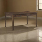 Humpty 60 Inch Dining Table, Rectangular Top, 2 Drawers, Cherry Brown Wood