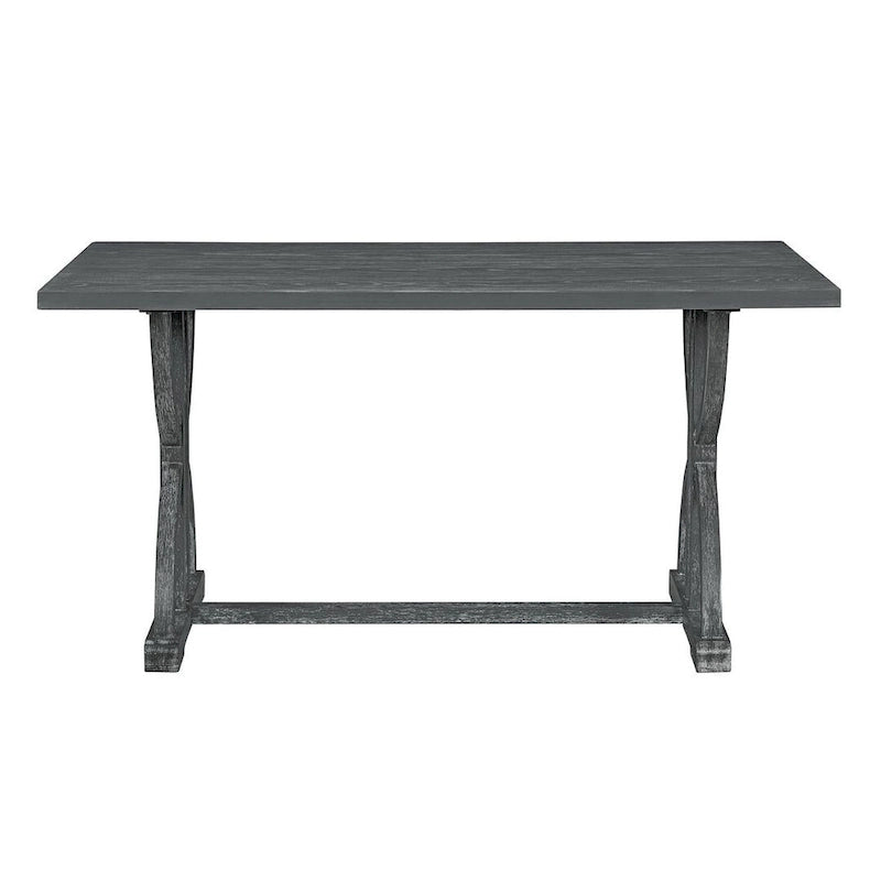 Ensemble de table à manger rectangulaire rétro 6 pièces pour 6 personnes