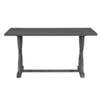 Ensemble de table à manger rectangulaire rétro 6 pièces pour 6 personnes