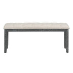 Ensemble de table à manger rectangulaire rétro 6 pièces pour 6 personnes