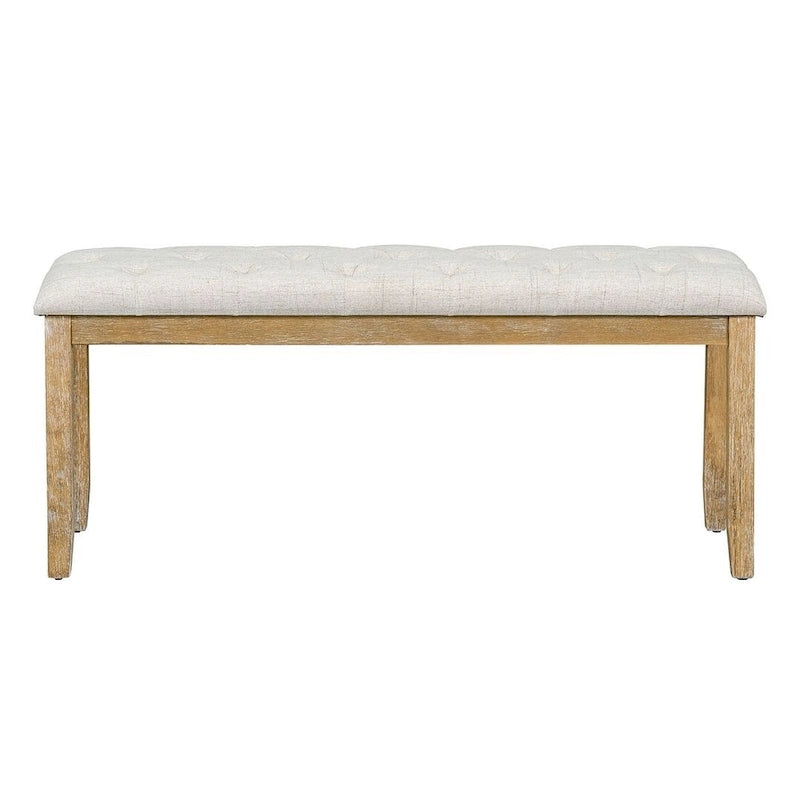 Ensemble de table à manger rectangulaire rétro 6 pièces pour 6 personnes