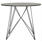 Table à manger ronde gris foncé/noir - 35,4 x 35,4 x 29,5