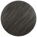 Table à manger ronde gris foncé/noir - 35,4 x 35,4 x 29,5