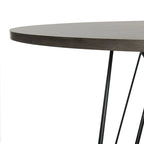 Table à manger ronde gris foncé/noir - 35,4 x 35,4 x 29,5